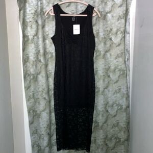 Elegant Black Lace Dress